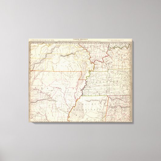 ミズーリ、イル、キー、テン、アラ恋しく思、アーク キャンバスプリント (正面)