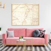 ミズーリ、イル、キー、テン、アラ恋しく思、アーク キャンバスプリント (インサイチュ (リビング))