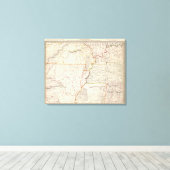 ミズーリ、イル、キー、テン、アラ恋しく思、アーク キャンバスプリント (インサイチュ (ウッドフロア))