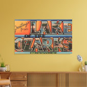 ミズーリ – オザーク湖3 キャンバスプリント (インサイチュ (リビング))