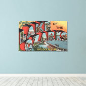 ミズーリ – オザーク湖 キャンバスプリント (インサイチュ (ウッドフロア))