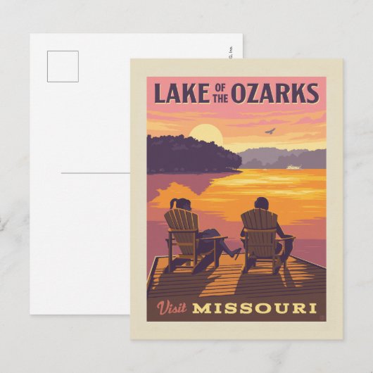 ミズーリ | オザーク湖 ポストカード (正面/裏面)
