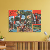 ミズーリ – ザオザーク – ラージレターのシーン2 キャンバスプリント (インサイチュ (リビング))