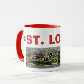 ミズーリ、セントルイス*パノラマ式のマグ マグカップ (正面左)