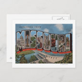 ミズーリ（ダムビュー） – ラージレターのシーン ポストカード (正面/裏面)