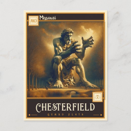 ミズーリ,チェスターフィールド |ヴィンテージ ポストカード (正面)