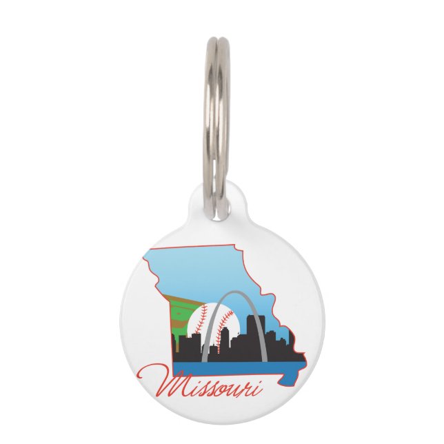 ミズーリ ペット　ネームタグ (正面)