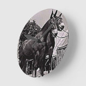 ミズーリ·ミュール ラウンド壁時計 (傾斜)