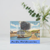 ミズーリ、ロックの蒸気、セントルイス ポストカード (スタンド正面)