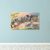 ミズーリ(州資本/花) キャンバスプリント (インサイチュ (ウッドフロア))