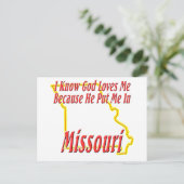 ミズーリ – 神は私を愛する ポストカード (スタンド正面)