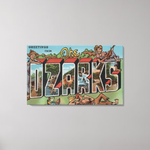 ミズーリ- Ozarks -大きい手紙場面 キャンバスプリント