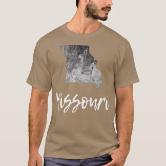 ミズーリMOマップグランジヴィンテージグラフィックホーム州 Tシャツ