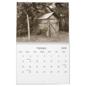 ミズーリOzarksの断念された納屋のイメージ カレンダー (2月 2026)