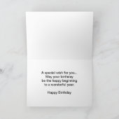 ミズーリShoal Creek Mensサマーフォト誕生日 カード (内部)