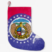 ミズー動揺してリ州旗 スモールクリスマスストッキング (正面)