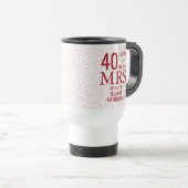 ミズ・ライト ファン 40周年 結婚記念日 ルビーハート トラベルマグ (正面右)