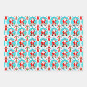 ミセスおもしろい・クロース・フィッシュに驚いたクリスマス・サンタ ラッピングペーパーシート (正面2)