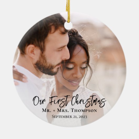 ミセスさん結婚したのメリー第1回のクリスマスエレガント セラミックオーナメント (裏面)