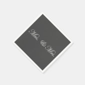 ミセスそしてミセス スタンダードカクテルナプキン (角)