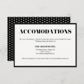 ミセスとミセスモダンのはっきりした宿泊カード エンクロージャーカード (正面/裏面)