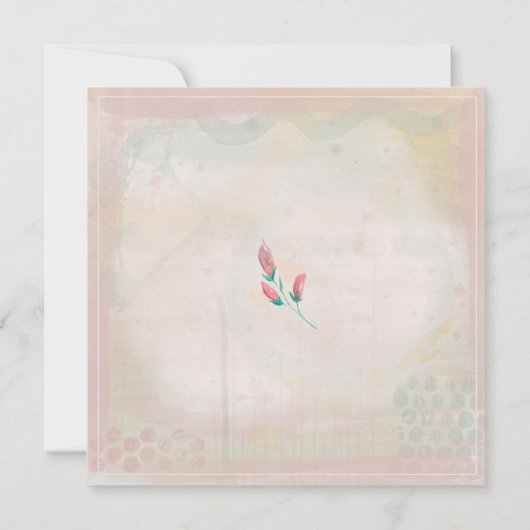 ミセスとミセス春の水の色の金ゴールド幾何学的 (裏面)