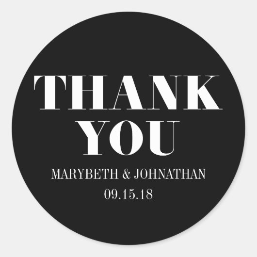 ミセスとモダンお結婚礼ステッカー ラウンドシール (正面)