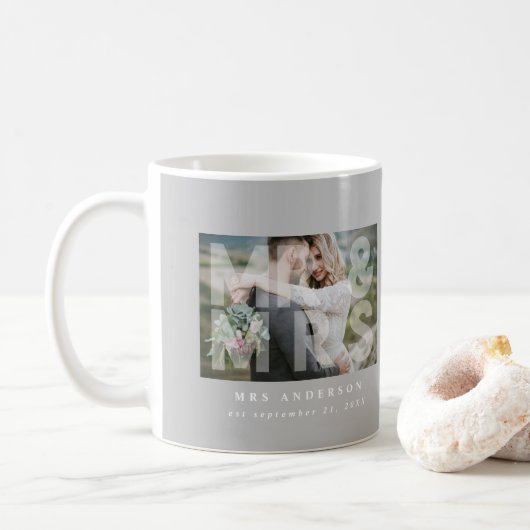 ミセスの写真結婚の好意の贈り物 コーヒーマグカップ (ドーナツ)