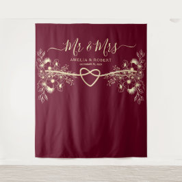 ミセスの写真結婚ブース背景 タペストリー