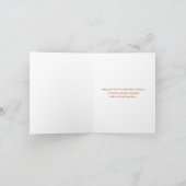 ミセスの挨拶のためのハグと結婚キス カード (内部)