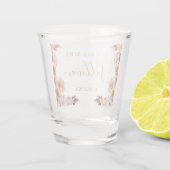 ミセスの秋の花結婚はカボチャに好意を ショットグラス (裏面)