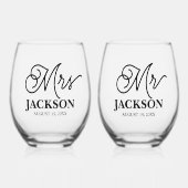 ミセスの結婚形見 ステムなしワイングラス (正面)