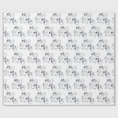 ミセスの結婚文字 ラッピングペーパー (フラット)