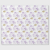 ミセスの結婚文字 ラッピングペーパー (フラット)