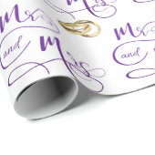 ミセスの結婚文字 ラッピングペーパー (ロールコーナー)