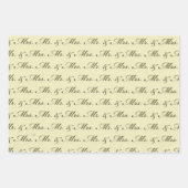 ミセスの結婚新婦エレガントさん ラッピングペーパーシート (正面2)