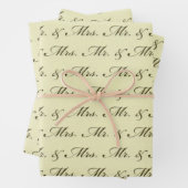 ミセスの結婚新婦エレガントさん ラッピングペーパーシート (インサイチュ)