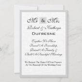 ミセスの結婚誓の更新招待状 招待状 (正面)