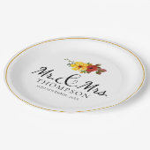 ミセスエレガント・ウェディング・パーティー ペーパープレート (アングル)