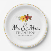 ミセスエレガント・ウェディング・パーティー ペーパープレート (正面)