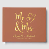 ミセスエレガント・フォト・テラコッタ結婚ズ ゲストブック (正面)