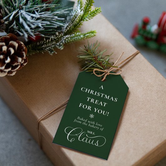 ミセスカスタムクロース・クリスマストリートエンチャント・グリーン ギフトタグ