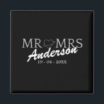 ミセスカスタムズの家族結婚ギフト マグネット<br><div class="desc">これは結婚モノグラムデザイン。それはカップルのための完璧な贈り物であり、それは常に結婚を通して彼らの旅の中で彼らを取り囲む愛、サポート、友情のシンボルである。</div>