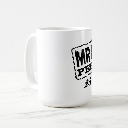 ミセスカスタムズの記念コー結婚ヒマグ コーヒーマグカップ (正面左)