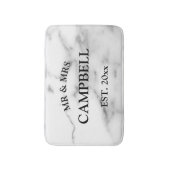 ミセスカスタムホワイトストーン大理石浴場マット バスマット (正面縦)