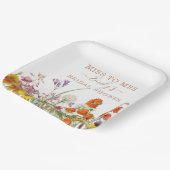 ミセスカラフル恋しく思ブライダルシャワーに野花 ペーパープレート (傾斜あり)