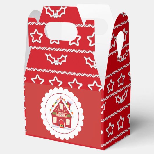 ミセスクロースベーカリークリスマスベーキングパーティー箱 フェイバーボックス (オープン)