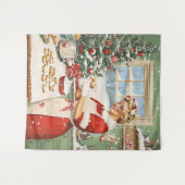 ミセスクロースホリデーベーキングデライト タペストリー (正面(横))