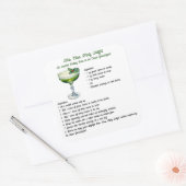 ミセスクロースミンティディライトカクテルレシピ スクエアシール (封筒)