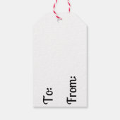 ミセスクロース姿クリスマスホリデーギフトラベル ギフトタグ (裏面)